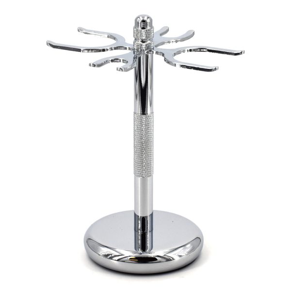 4-Slot Chrome-Plated Razor & Brush Stand Online Sale