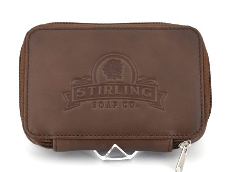 Premium Leather Razor Blade Case - Milk Chocolate Online