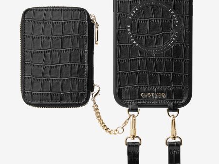 Crocodile Craft Set- Detachable Wireless Charging Crossbody Wallet Phone Case Set Online now