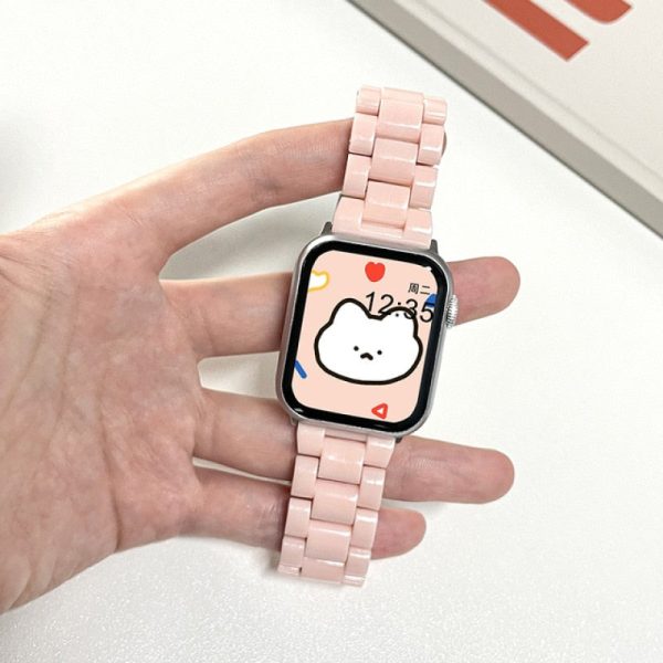 Candy Colour Resin Strap for Apple Watch For Discount