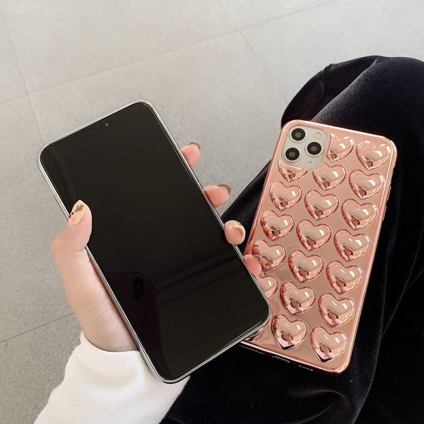 Metallic 3D Love Heart For iPhone Online