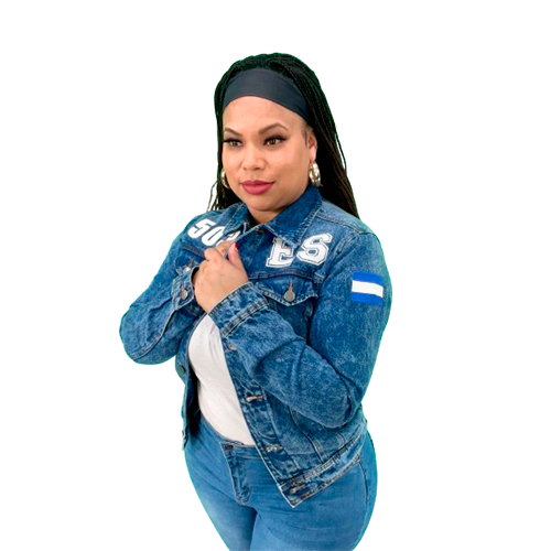 El Salvador Premium Blue Denim Jackets with Embroidered Logos Online Hot Sale