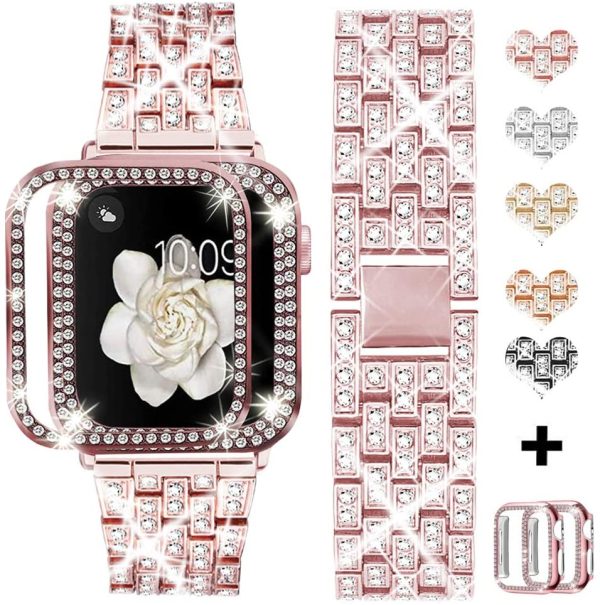 Ladies Diamond Strap & Case For Apple Watch Online