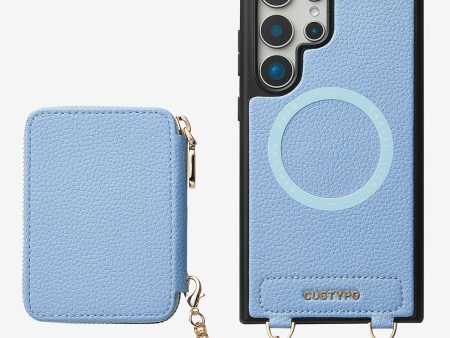 Unique Design Set- Samsung Galaxy Wireless Charging Phone Case With Detachable Wallet Online now