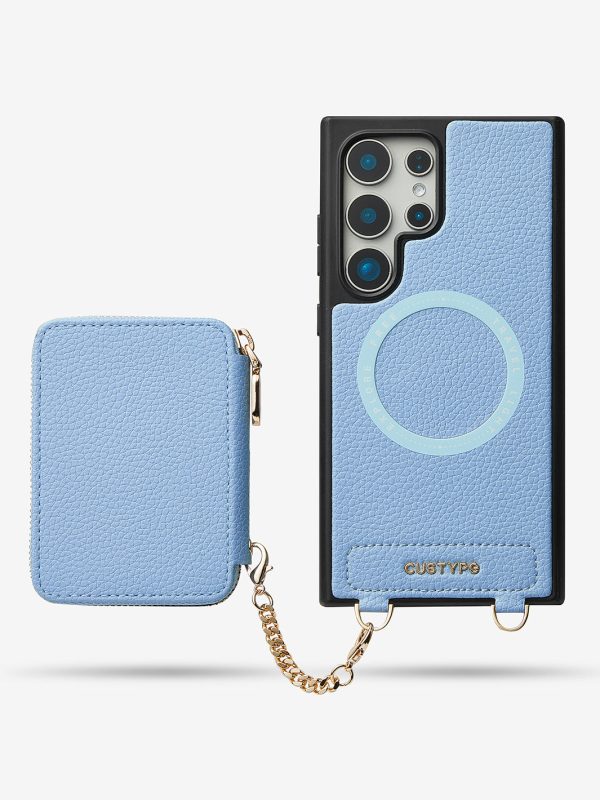 Unique Design Set- Samsung Galaxy Wireless Charging Phone Case With Detachable Wallet Online now