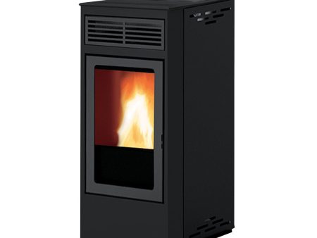 Italiana Camini Yulia 7 kW air pellet stove anthracite grey Online now