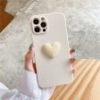 Matte Silicone Big Love Heart Phone Case for iPhone Online Sale