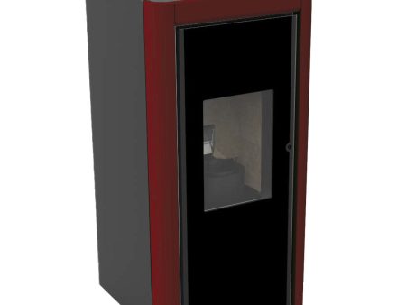 Cola Grace 10 kW air pellet stove WiFi burgundy For Sale