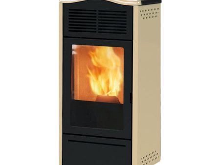 Italiana Camini Piro2 7 kW beige air pellet stove For Cheap