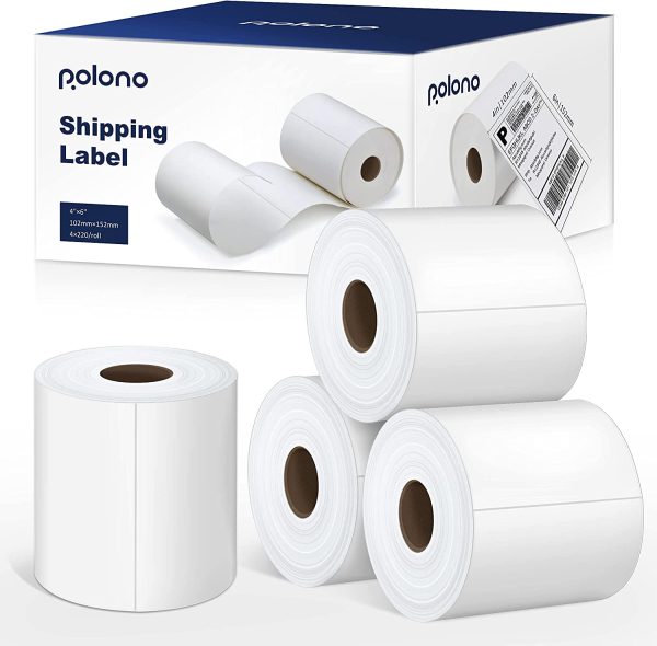 Shipping Label, 4 x 6 Direct Thermal Labels, 220 Labels × 4 Rolls For Cheap