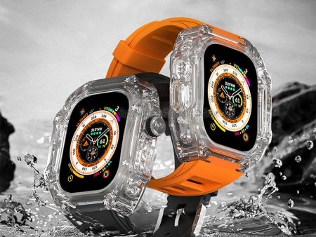 Luxury Transparent Case & Strap for Apple Watch Fashion