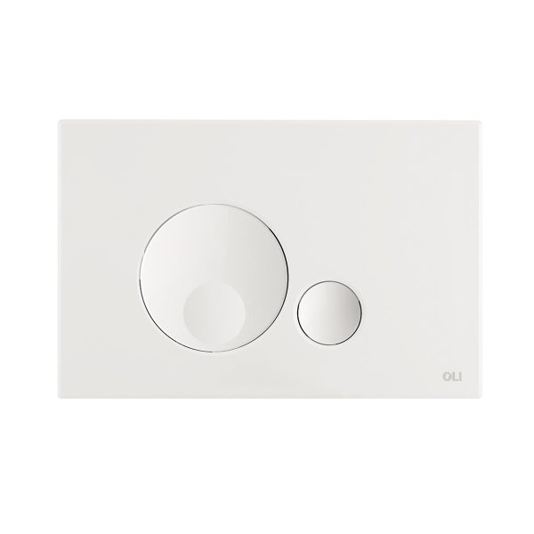 Double button plate OLI GLOBE White Hot on Sale