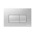 Valsir P1 white mechanical plate with double button Online Sale