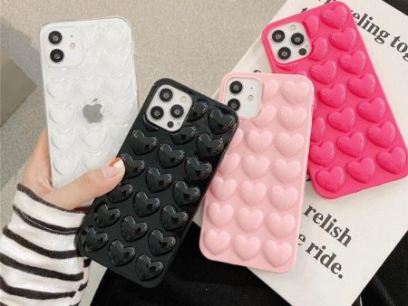 3D Love Heart Phone Case for iPhone Cheap