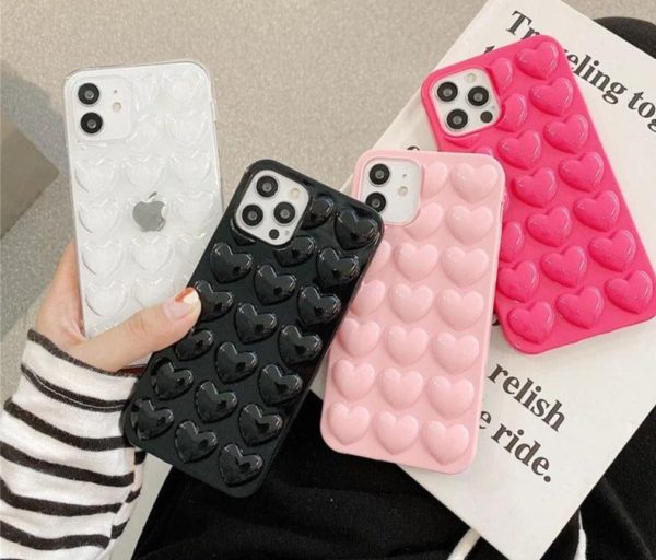 3D Love Heart Phone Case for iPhone Cheap