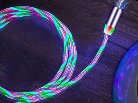 LED Flowing Light Charging Cable for Apple iPhone Hot on Sale