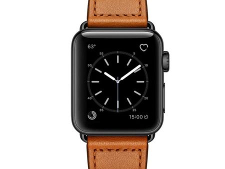 100% Genuine Leather Strap for Apple Watch For Discount