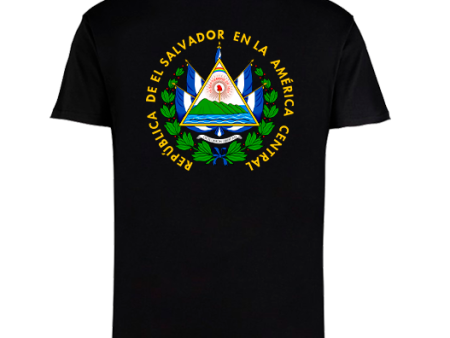 El Salvador Shield Black T Shirt - Unisex Online Hot Sale