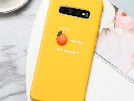 3D Fruit Orange Silicone Case Online now