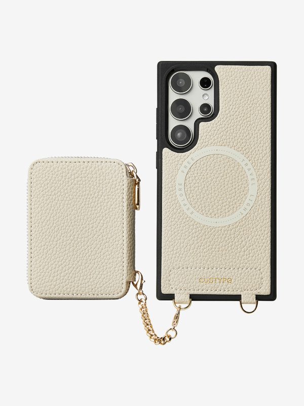 Unique Design Set- Samsung Galaxy Wireless Charging Phone Case With Detachable Wallet Online now