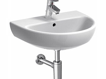 Geberit Selnova 60 cm single hole suspended washbasin in glossy white Online