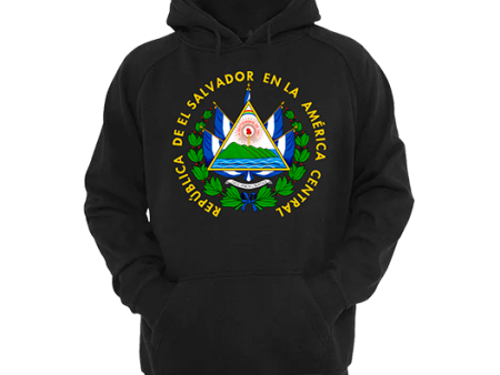 El Salvador Shield Black Hoodie  -  Unisex Fashion