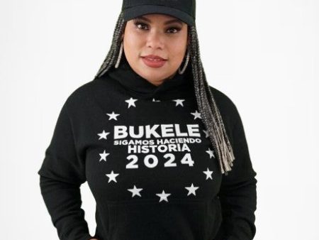 Nayib Bukele 2024 Reelection Black Hoodie El Salvador - Unisex Sale