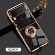 Luxury Plating Silicone Ring Holder Case For Samsung Galaxy Z Flip Series Supply