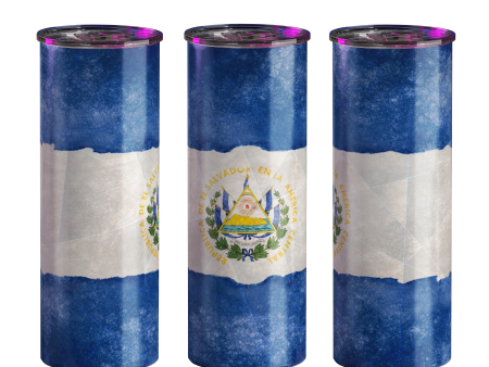 El Salvador Tumbler | El Salvador Flag | 20 oz Sale