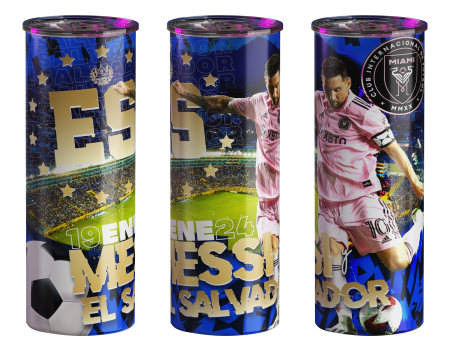 El Salvador Tumbler | Lionel Messi Visits El Salvador | 20 oz Supply