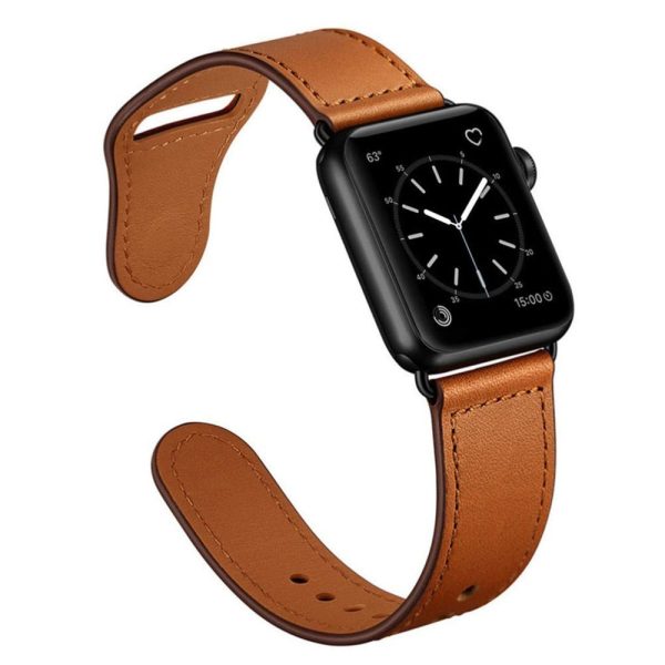 100% Genuine Leather Strap for Apple Watch For Discount