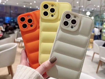 Down Jacket Pattern Soft Silicone Phone Case for iPhone For Sale