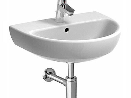 Geberit Selnova 65 cm single hole suspended washbasin in glossy white Online