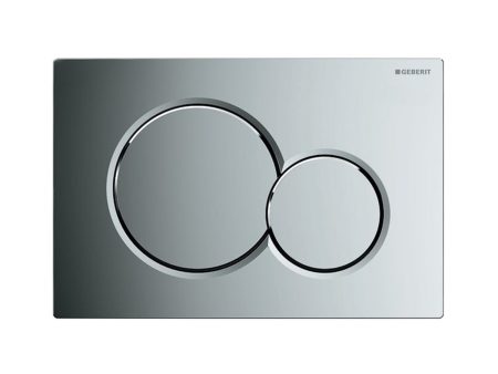 Geberit Sigma 01 glossy chrome plate for two-quantity flush Online Sale