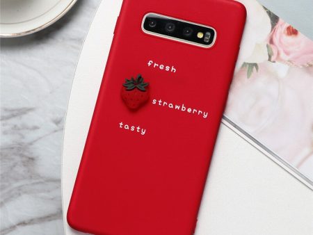 3D Fruit Strawberry Phone Case on Sale