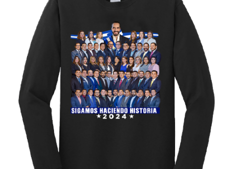 Nayib Bukele Deputies Black Long Sleeve T-shirt El Salvador - Unisex Online Sale